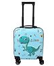Polo Class 18 Inch Fancy Kids Trolley Bag 4 Wheels | Polycarbonate Hard Shell Luggage | Lightweight Waterproof Travel Suitcase for Boys & Girls | Light Blue