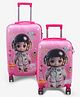 Polo Class Kids Trolley Bag Set of 2 (18 Inch & 22 Inch) | Polycarbonate Hard Shell Luggage | Lightweight Waterproof Travel Suitcase for Boys & Girls | Pink