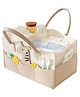 Teri Beri Baby Diaper Storage Organizer Nappies Bag For Mother Stylish Storage Bag For All Newborn Baby Products Nursery Basket - Beige