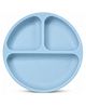 Teri Beri Toddler Plates, Silicone Divided Suction Plate for Babies, BPA-Free 100% Food-Grade Silicone Unbreakable Baby Plate