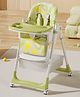 Tinsy Baby High Chair | Safety Harness Belt | Detachable Feeding Tray | Wide Leg Support Frame | Toddler Dining Chair | 6 Months to 5 Years | Multi-Position Recline | Green & Orange