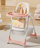 Tinsy Baby High Chair | Safety Harness Belt | Detachable Feeding Tray | Wide Leg Support Frame | Toddler Dining Chair | Multi-Position Recline | 6 Months to 5 Years | Pink