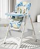 TINSY Baby Adjustable High Chair | Dual Tray System for Feeding | Anti-Slip Feet for Stability | Comfortable Cushion Seat | Boys and Girls | Blue