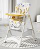 TINSY Baby Adjustable High Chair | Dual Tray System for Feeding | Anti-Slip Feet for Stability | Comfortable Cushion Seat | Boys and Girls || Yellow