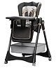 TINSY High Chair Safety Belt Secured Seat | Elevated Dining Support | Heavy-Duty Frame | Tray Lock System | Scratch-Resistant Finish | Boys & Girls 0-5 Years (Supports up to 20 Kgs) | Black