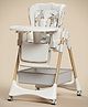 TINSY High Chair with Safety Belt Secured Seat | Elevated Dining Support | Heavy-Duty Frame | Tray Lock System | Scratch-Resistant Finish | Boys & Girls 0-5 Years (Supports up to 20 Kgs) | White