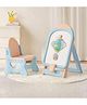TINSY Kids Ice Cream Drawing Board with Chair | Multi-Purpose Kids Study & Activity Easel with Storage | Writing, Drawing & Learning Board for Toddlers, Playroom & Nursery Furniture