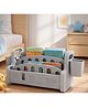 TINSY Kids Book Shelf | Multi-Tier Display | Stable Base | Reading Organiser | Easy Access Books | Classroom or Playroom Storage | Kids Shelf | Grey