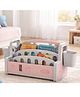 TINSY Kids Book Shelf | Multi-Tier Display | Stable Base | Reading Organiser | Easy Access Books | Classroom or Playroom Storage | Kids Shelf | Pink