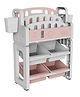 TINSY Storage Book Shelf for Kids | Mixed Compartment Design | Reinforced Frame | Kid-Friendly Height Access | Bedroom Organizer | Boys and Girls | Pink