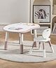 TINSY AquaProof Kids Study & Play Table Chair Set | Suitable for 2-6 years old | Heavy-Duty Engineered Polymer Construction | Soft-Touch Surface | Comfortable & Durable Furniture | Pink (Up to 50 Kgs)