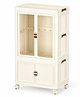 Tinsy Kids Wardrobe Storage Cabinet with Doors & Wheels, Multi-Purpose Organizer for Clothes, Toys & Essentials, Durable Plastic Cupboard for Kids Room, Bedroom & Nursery (65x42x110.5 cm)