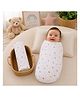 GRASPING FINGERS 100% Cotton Muslin Mulmul Baby Swaddle , 110x100 cm , Breathable Swaddle Wrap, Burp Cloth, Nursing Cover for New Born , Hypoallergenic - Confetti