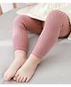Ziory Cotton Knit Solid Tights - Pink