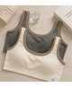 LARIX Cotton Knit Pack Of 2 Solid Wireless Bras - Grey & White