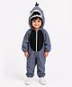 BookMyCostume Dinosaur Fancy Dress Costume Set - Grey & Black