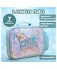 Elecart Sparkle Butterfly Kids Lunch Bag for Girls Insulated School Tiffin Bag, Lightweight Reusable with Cute Butterfly Design, Durable & Spacious Lunch Bag for School, Picnic & Travel