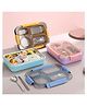 Elecart 4-Compartment Stainless Steel Bento Lunch Box with Bowl | Leak-Proof Tiffin Box for Office, School, Adults & Kids | BPA-Free |900ml Capacity (Pack 1 Random Colour)