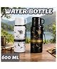 Elecart 600ml Stainless Steel Insulated Water Bottle with cup Lid, Leakproof Sports Thermos Flask, Portable Travel Coffee Mug with Handle, 304 Stainless Steel Vacuum Bottle for (Pack 1 Random Design)