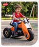 Aditi Toys Electric Buzzy Kids Bike, 6V Rechargeable Battery Electric Ride-On Toy Bike, Electric Bike for Kids with 3 Wheels, Wide Tires & Handlebar Control, Kids Scooter for Girls & Boys 3Y+ (Orange)