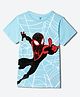 Wear Your Mind Knit Marvel Featuring Half Sleeves Ultimate Spiderman Printed Tee - Black