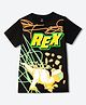 Wear Your Mind Knit Toy Story Featuring Half Sleeves Rex Printed Tee - Black