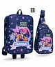 Echo 8 inches Boomers School Backpack & Crossbody Sling Bag Set for Kids | Lightweight, Premium Fabric, Smooth Zippers & Adjustable Strap