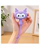 MANAKI ENTERPRISE Cute Cartoon Hammer Choo Choo Purple Bunny Keychain With Sound For Kids, Shake Left Right Musical Beep Hammer Toy, Soft Grip Cartoon Handheld Sensory Keychain For Babies & Toddlers
