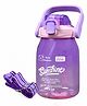 MANAKI ENTERPRISE 2L Tritan BPA-Free Leak-Proof Water Bottle with Anti-Spill Lid, Handle, Adjustable Strap & Straw, Large Capacity Bottle for Office, School, Gym, Sports & Yoga - Purple