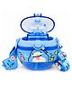 MANAKI ENTERPRISE 3D Tritan Water Bottle for Kids Cute Sipper with Straw for Toddlers, Stylish Anti-Leak Cap, BPA Free, Lock Bottle for Kids, School 420 ML -BLUE