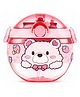MANAKI ENTERPRISE 3D Tritan Water Bottle for Kids Cute Sipper with Straw for Toddlers, Stylish Anti-Leak Cap, BPA Free, Lock Bottle for Kids, School 420 ML - PINK