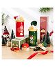 MANAKI ENTERPRISE Christmas Theme Hot & Cold Water Bottle for Kids Double Walled Thermos Flask Vacuum Insulated Stainless Steel Bottle Dual Cap Bottle with Straw & Wide Mouth Cap (450 ML)