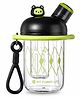 MANAKI ENTERPRISE Cool CoCo Portable Clear Flower Tea Drinking Plastic Water Bottle Tritan Tumbler Coffee Cup Sipper, School Water Bottle Fruit Infuser & Carry Strap 580 ml