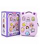 MANAKI ENTERPRISE 13 Inch Unicorn Kids Backpack Crocs Style with Charms, Waterproof Anti-Dust School Backpack for Girls, Student Bag for Preschool, Kindergarten, Nursery & Travel Purple