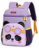 MANAKI ENTERPRISE 10 Inches Panda Face Backpack for Kids, Cute Toddler School Backpack 30 cm Preschool Daypack, Casual Shoulder Bag for Kindergarten, Nursery, Travel & Picnic (Purple)
