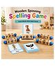 MANAKI ENTERPRISE Wooden Spelling Blocks | Word Reading Blocks Game | Educational Wooden Toy with Spelling Cards