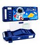 MANAKI ENTERPRISE Kids Space Theme Pencil Box with Built-in Sharpener, Password Lock, Spacious Storage Compartments, Calculator Style Design, Large Capacity Stationery Organizer for Boys & Girls