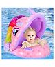 YAMAMA Unicorn Canopy Baby Pool Float: Inflatable Toddler Swim Ring with Sunshade