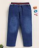 Unfab Denim Solid Washed Jeans - Dark Blue