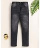 Unfab Denim Solid Washed Jeans - Charcoal