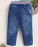 Unfab Denim Abstract Embroidered Jeans - Blue