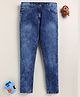Unfab Denim Solid Washed Jeans - Dark Blue