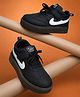 HAPPY FEET Abstract Detailed Velcro Closure Shoes - Black