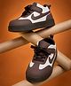 HAPPY FEET Colour Blocked Velcro Closure Shoes - Brown