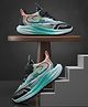 HAPPY FEET Abstract Designed Velcro Closure Shoes - Green