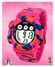 Spiky Camouflage Designed Digital Watch - Dark Pink