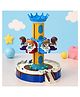 MANAKI ENTERPRISE Castle Amusement 95 Pcs 360° Rotating Castle Ride Building Toy Set Character Figures, DIY Assembly Playset Creative Pretend Play Toy for Boys & Girls, Indoor Outdoor Activity Gift