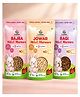 LilCoo Millet Murmura (Pack of 3-Jowar Puff, Ragi Puff & Bajra Puff) | Just 2 Ingredients (Millet Flour & Rice Flour) | No Sugar & Salt | Light & Crispy | Healthy BLW Snack | Travel-friendly