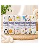 Comfy Cheeks 100% Cotton Multi Purpose Muslin Baby Swaddle cum Bath Towel Pack of 6 Large 105cm x100 cm Mulmul Swaddle Wrap for Newborns to 18 Months Soft Breathable Toxin Free Baby Blanket & Towel