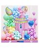 Bubble Trouble Butterfly Theme 1st Birthday Decoration Kit For Boys Party Decoration Items Balloon Combo Pack Of 110 Pcs Multicolor